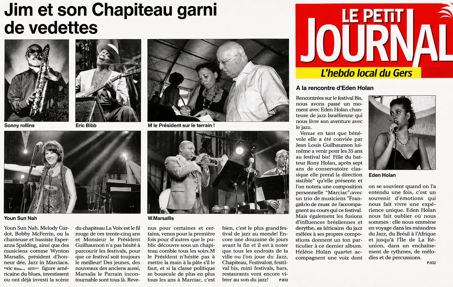 כתבה ב-Le Petit Journal - לקראת עדן הולן